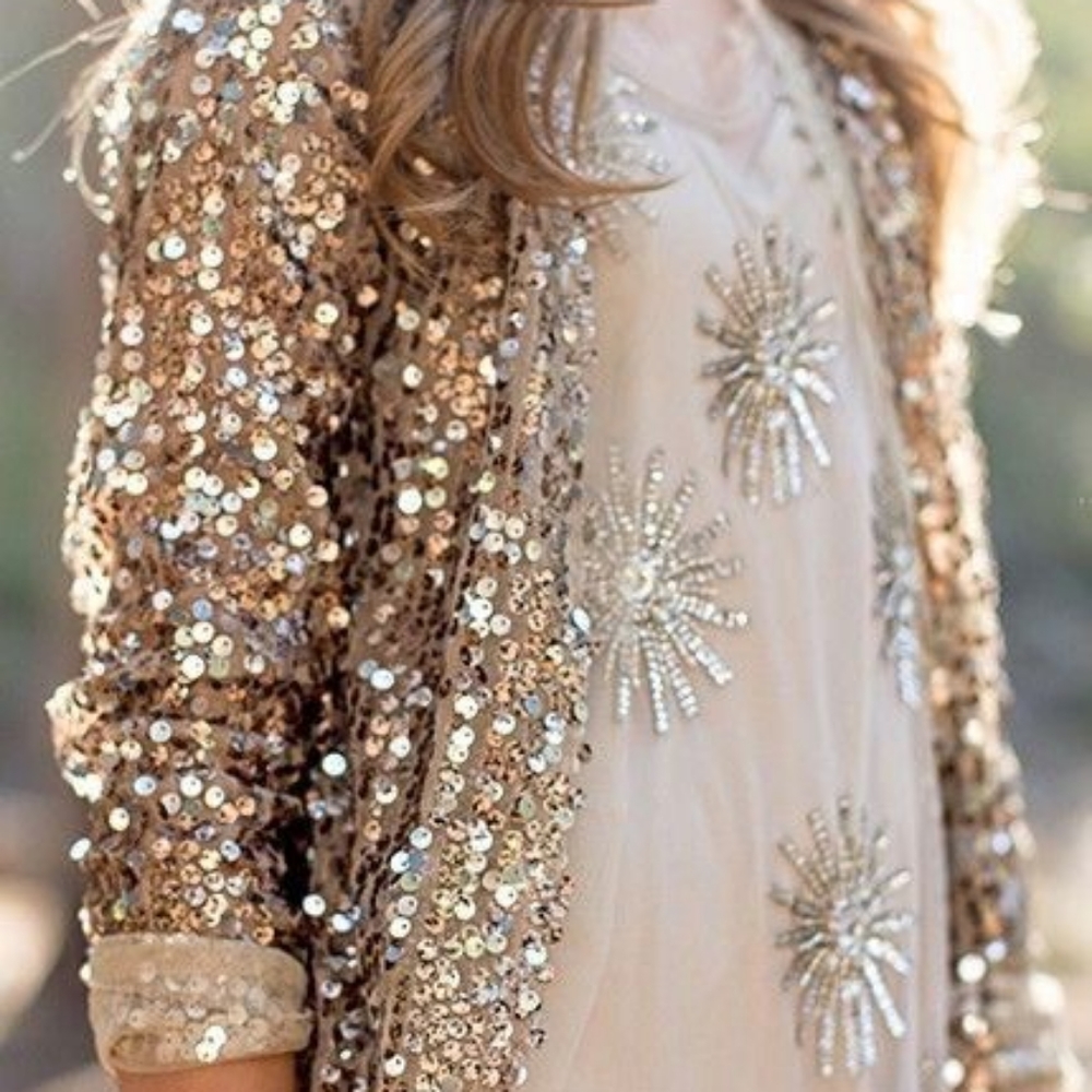 Sequin Shift Dress & blazer